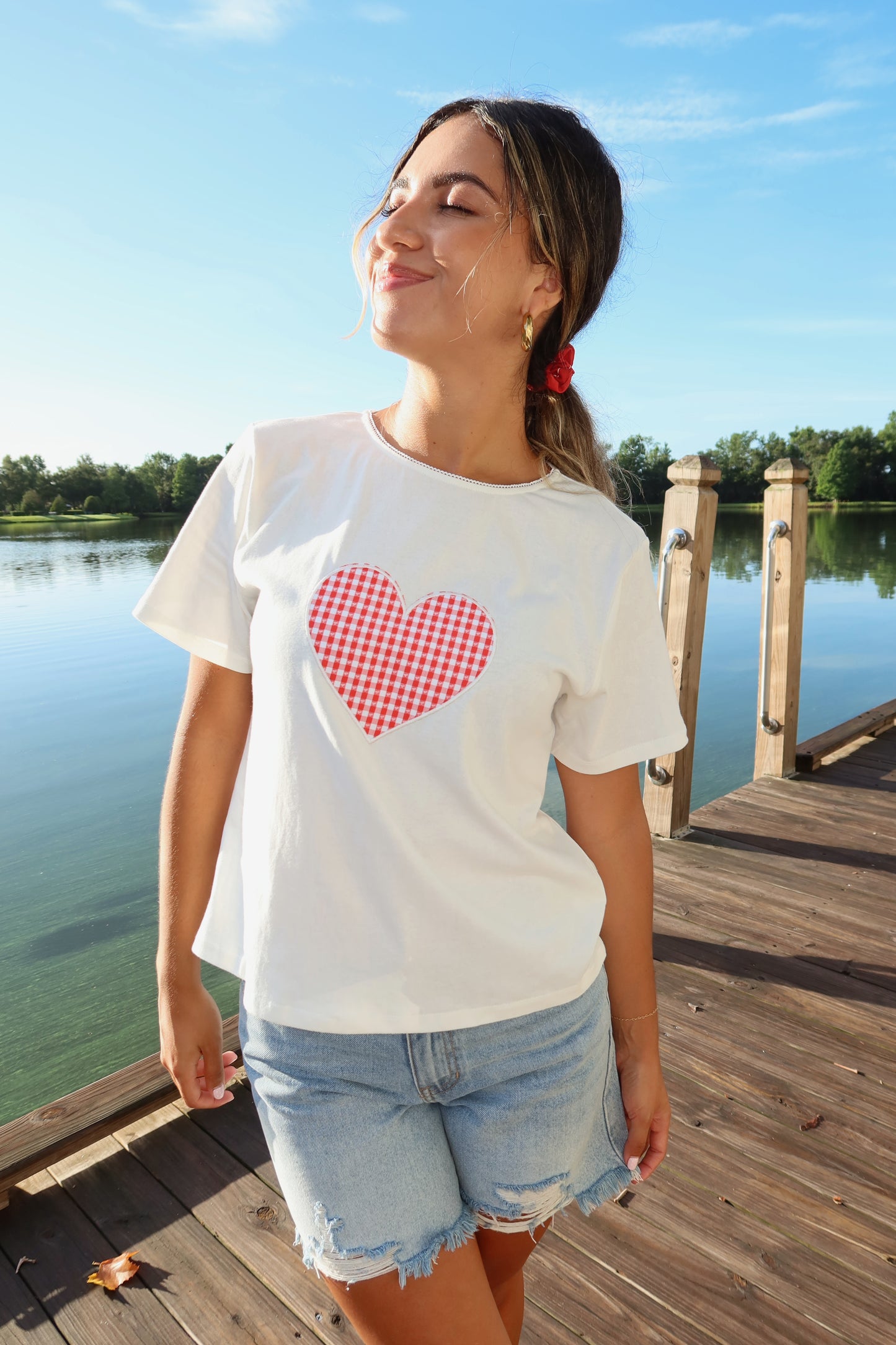 Sweetheart Gingham Tee