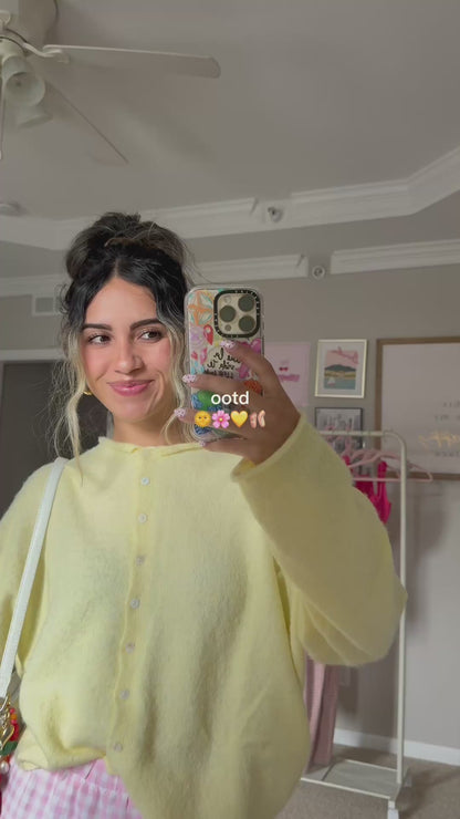 Butterfly Effect Cardigan- Yellow