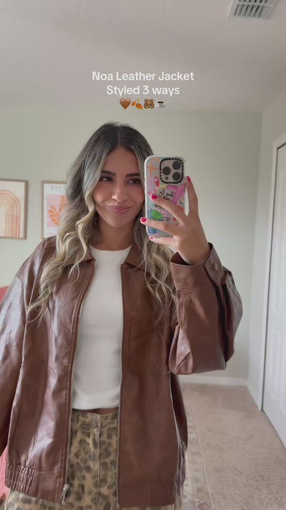 Noa Vegan Leather Jacket